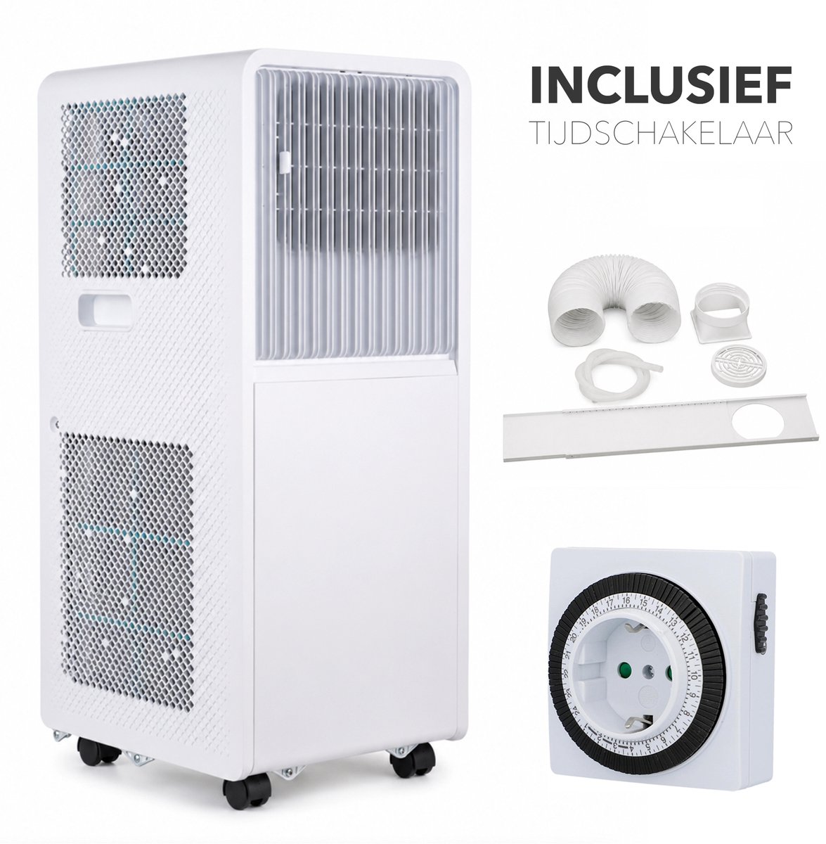 Handson mobiele airco 7000 BTU - Inclusief tijdschakelaar - 3 in 1 - Met afvoerslang - Airco - Slaapkamer of woonkamer - 16 tot 31 graden — afbeelding 3