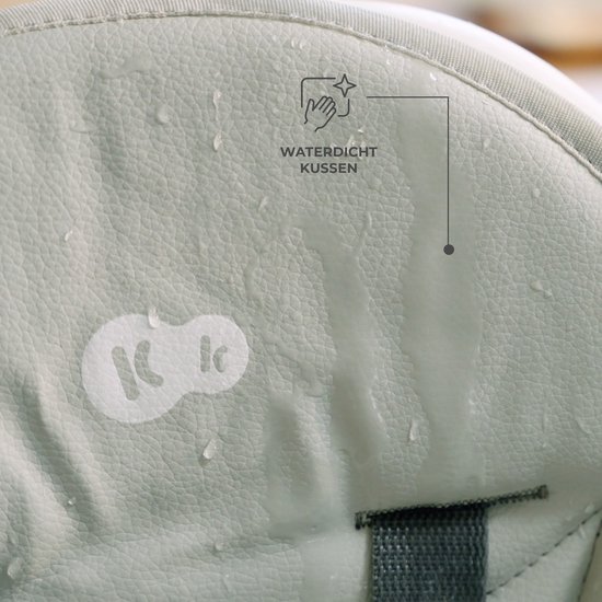 Kinderkraft DINNLY - Kinderstoel - Inklapbaar - Meegroeiend - Beige van Kinderkraft — afbeelding 5