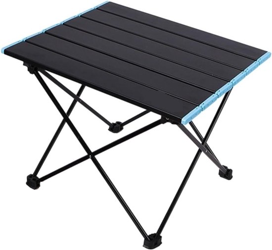 Campingtafel - Picknicktafel Inklapbaar - BBQ-tafel - Vouwtafel Buiten - Stevig en Duurzaam - Lichtgewicht en Opvouwbaar - 41x35x30cm - Zwart — afbeelding 2