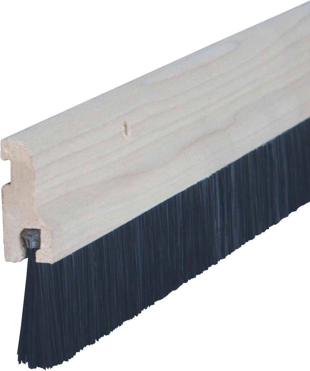 Deurborstel Tochtstopper - Tochtstrip Deur - Tocht Weren - Op Maat Te Snijden - 914 mm - Houtkleur