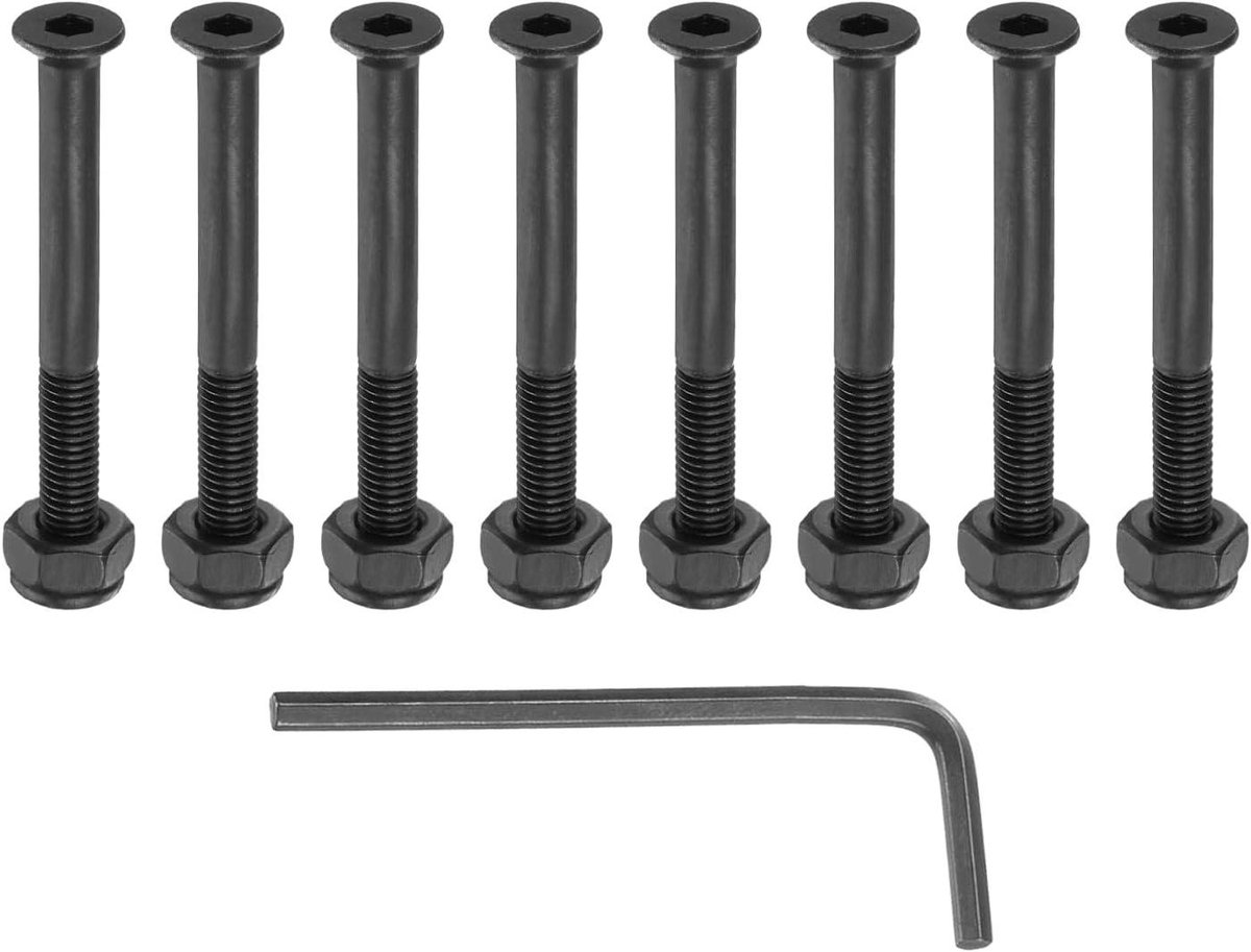 Skateboard Hardware Bouten Truck Schroeven Moeren Skateboard Onderhoud Koolstofstaal Materiaal 38 mm