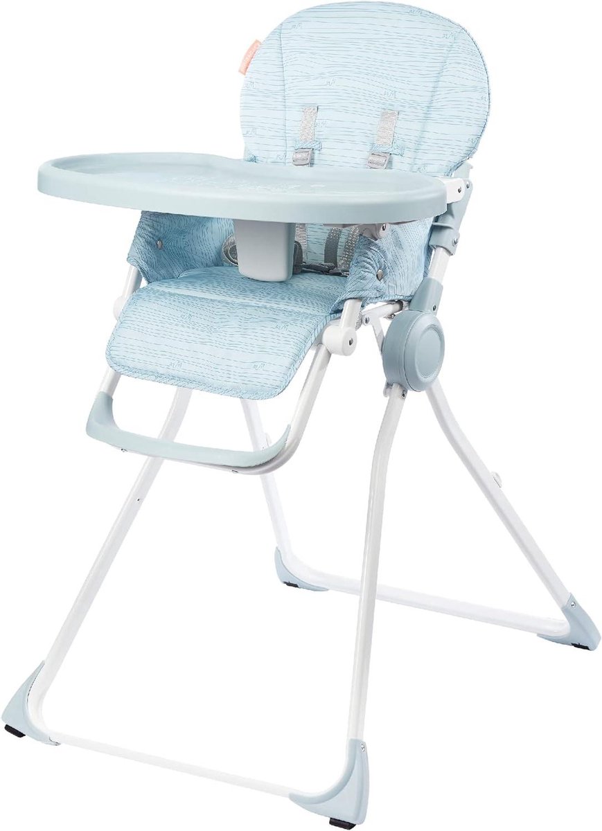 Compacte Kinderstoel - Reisstoel Baby - Samen Eten - Opvouwbaar In Eén Beweging - 7 kg - Blauw