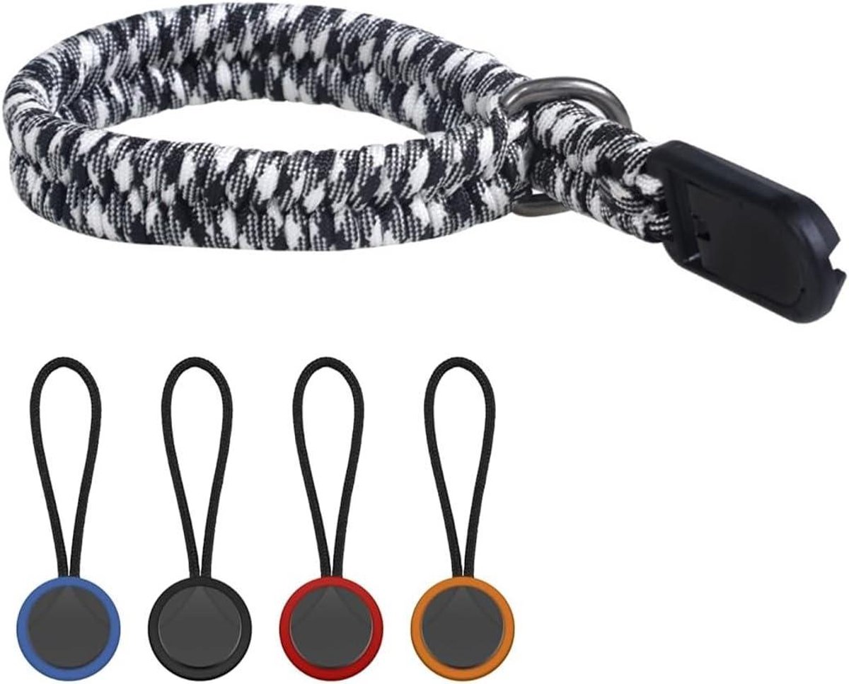 Camera Polsband - Camera Accessoire - Veilig Fotograferen - Snelle Ontgrendeling - 1 Band 4 Bevestigingen - Zwart