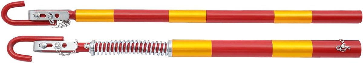 Sleepstang Auto - Veiligheid Sleepstang - Voertuigen Slepen - Dempingsfunctie Schokken Absorbeert - 5 Ton 175 cm - Rood