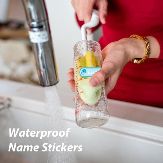 Naamstickers voor Babyflessen en Kinderopvang - Waterdicht en Wasmachinebestendig — afbeelding 4
