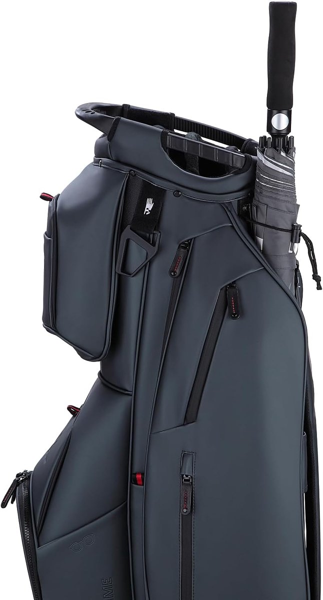 Dri Lite Prime Golftas - Waterproof Cartbag - Golfen - 14-Vakken Verdeler - 94 x 36 x 94 cm - Zwart — afbeelding 5