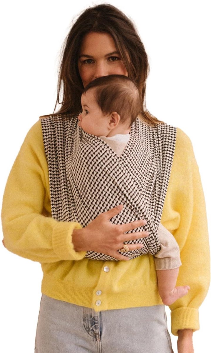 Babydrager Duo - Draagdoek Baby heupdrager - Baby dragen - Knoop- en riemloos - Tot 12 kg - Mos