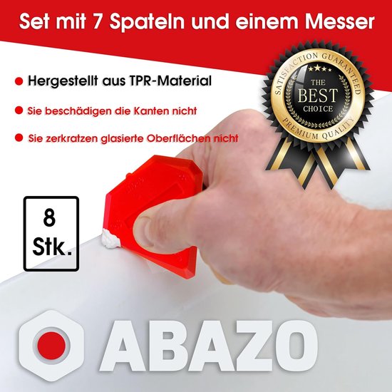 Voegentrekkerset voor siliconen en acryl, 8-delig, siliconen trekker, siliconen voegen — afbeelding 2
