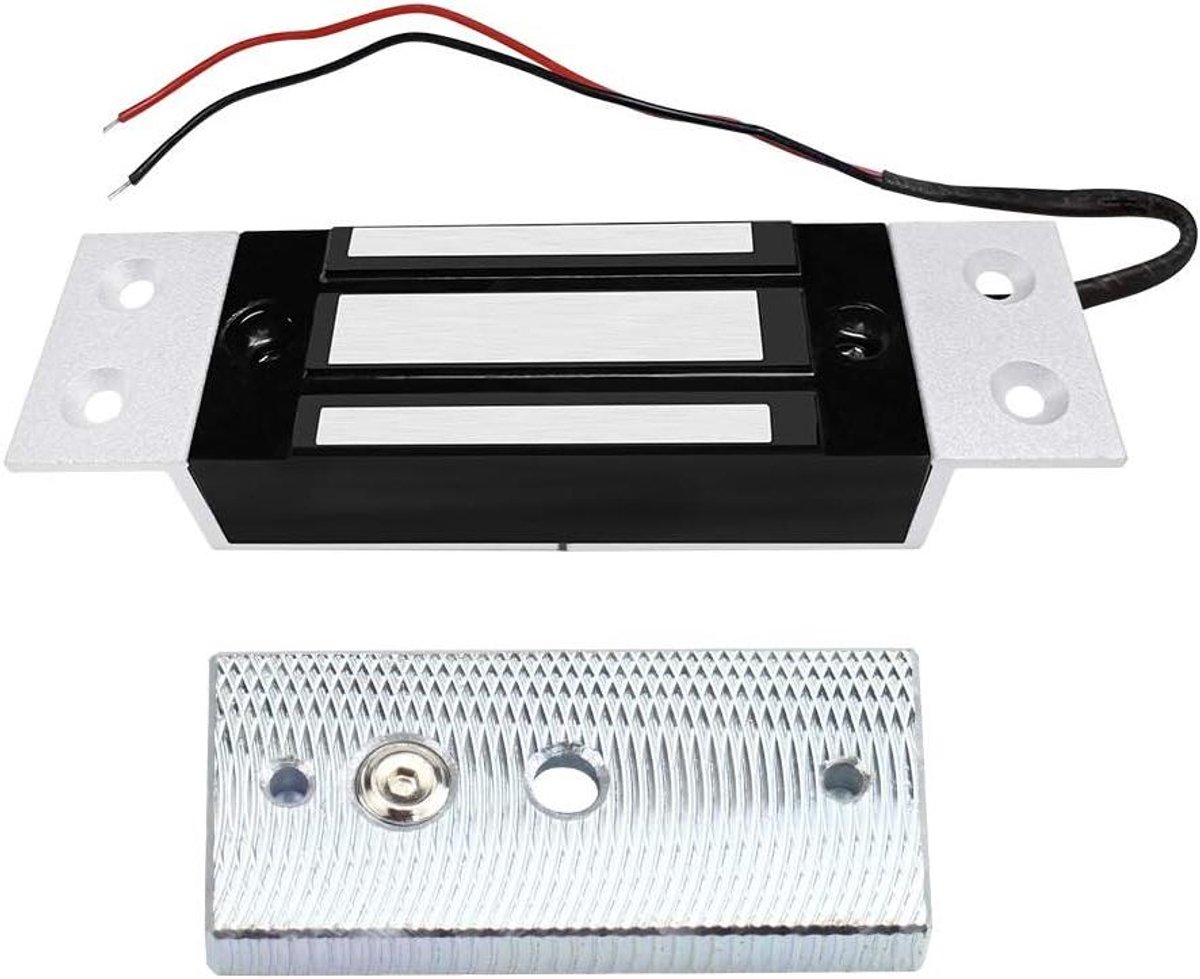 Elektrisch Slot - Deur Magneet - Toegangscontrole - 60kg Houdkracht - DC 12V - Zilver