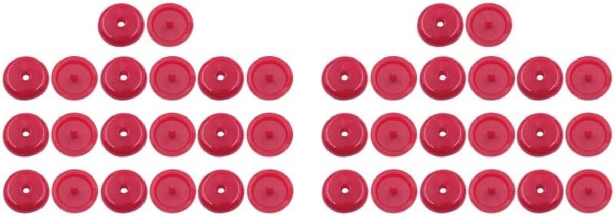 Gordel Stop Knoppen - Gordel Clips - Veiligheid Verhogen - Universele Pasvorm - 16mm Diameter - Rood