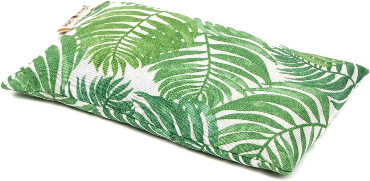 Warmtekussen Sojazaden - Pittenkussen Lavendel - Ontspanning en Verlichting - Natuurlijke Warmte en Koude - 23x14 cm - Groen