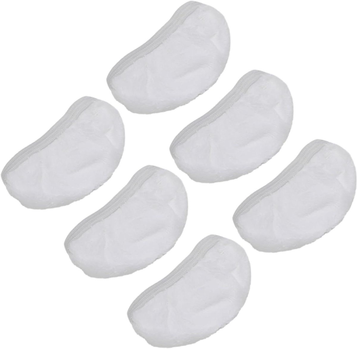 Vervangende Dweildoek Pads - Stoomreiniger Doeken - Grondig Reinigen - Machinewasbaar - 6 stuks - Wit