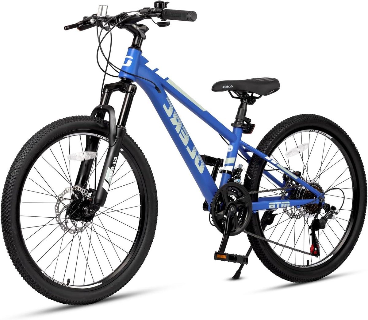 Kinder Mountainbike - Jongensfiets Meisjesfiets - Buiten Fietsen - 21 Versnellingen - 24 Inch - Donkerblauw