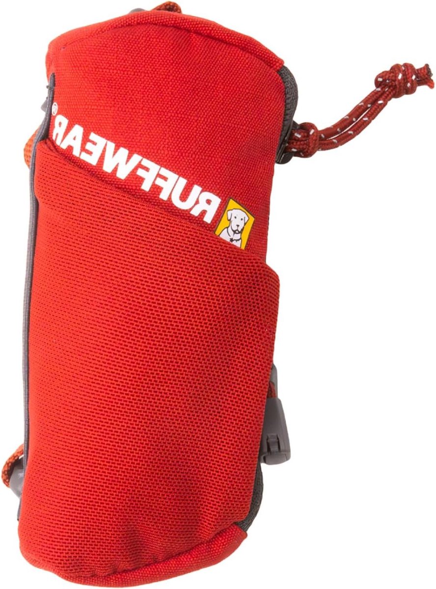Hondenpoep Zakjes Dispenser - Afvalzak houder - Hondenwandelingen - Met Opbergvakje - 11.43 cm - Rood