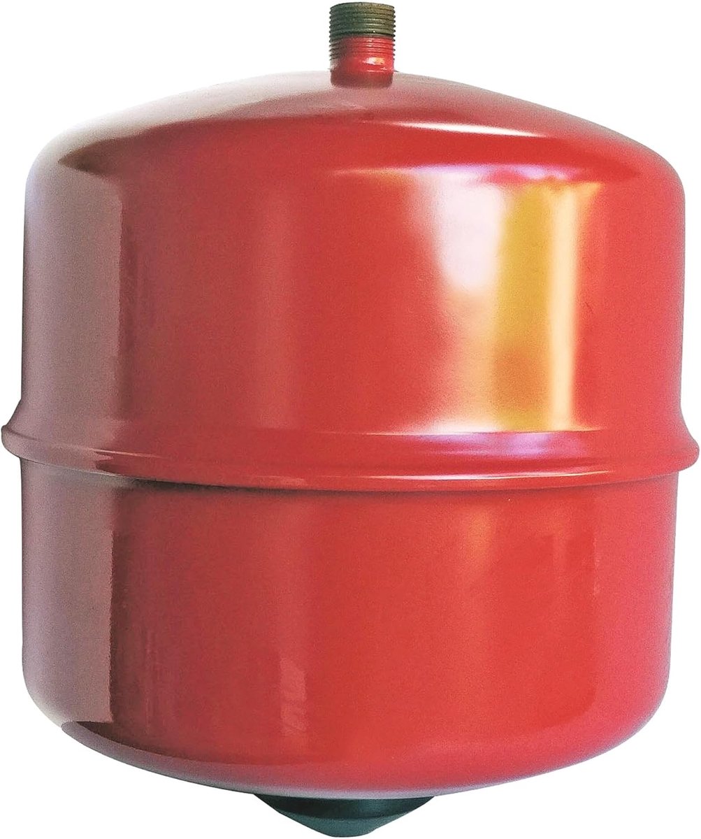 Expansievat Verwarming - Vaas Verwarming - Centrale Verwarming - 8 Liter Capaciteit - M20/27 Aansluiting - Rood
