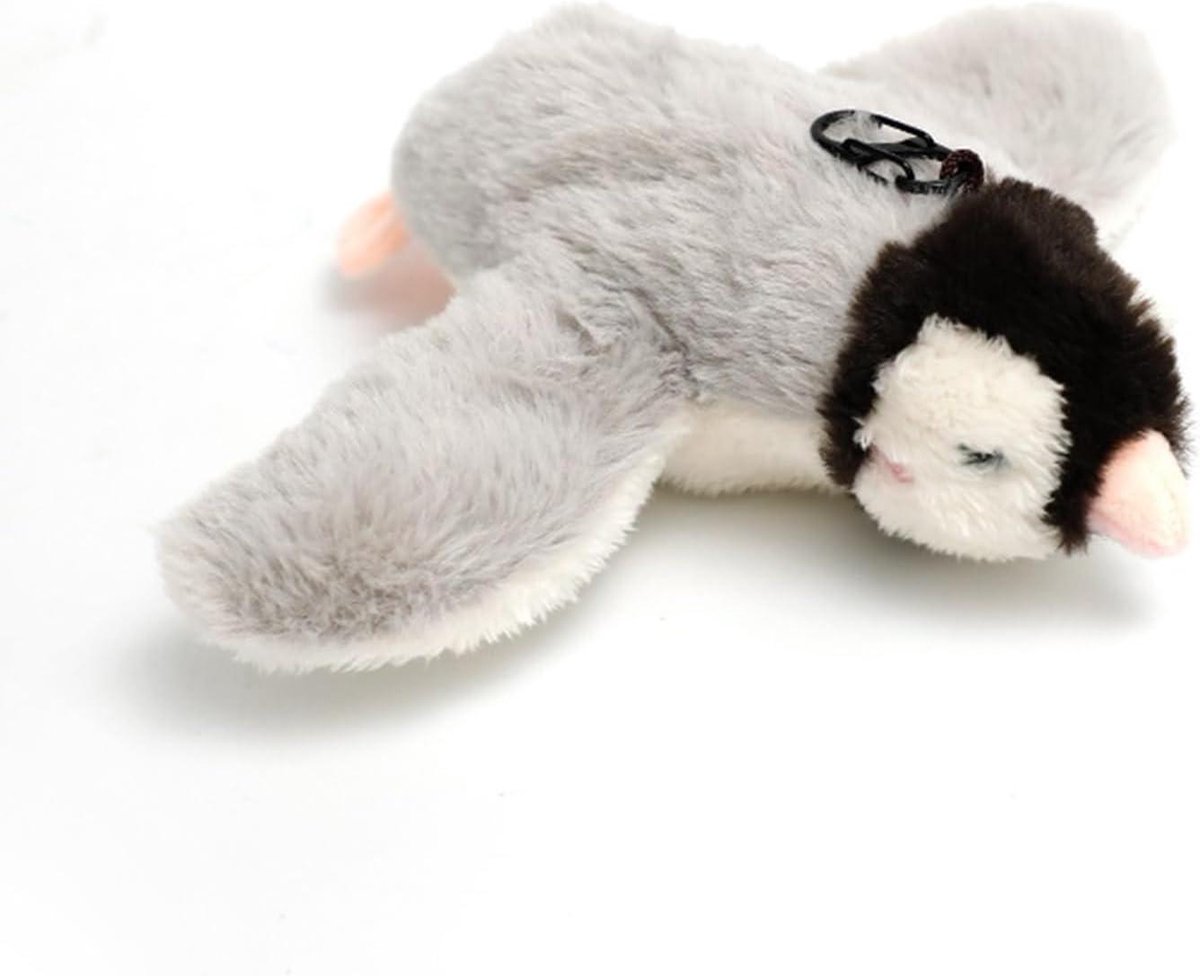 Automatisch Katten Speeltje - Interactieve Pinguïn - Zelfstandig Spelen - Met Kattenkruid - 12 x 10 x 9 cm - Zwart