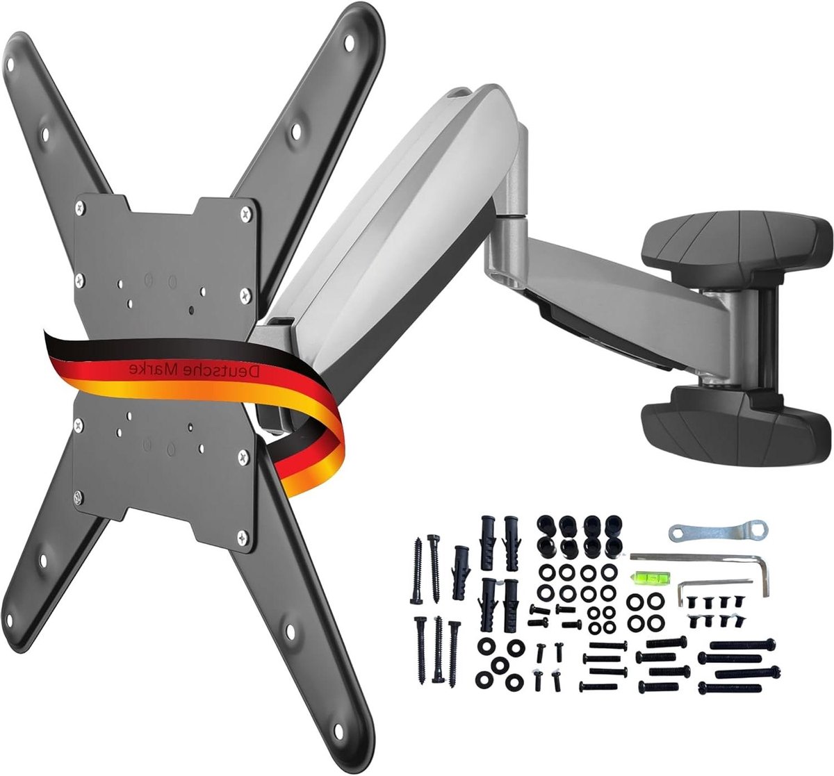 TV Muurbeugel - Wandsteun TV - TV Ophangen - Volledig Beweegbaar - 58-140 cm - Zwart
