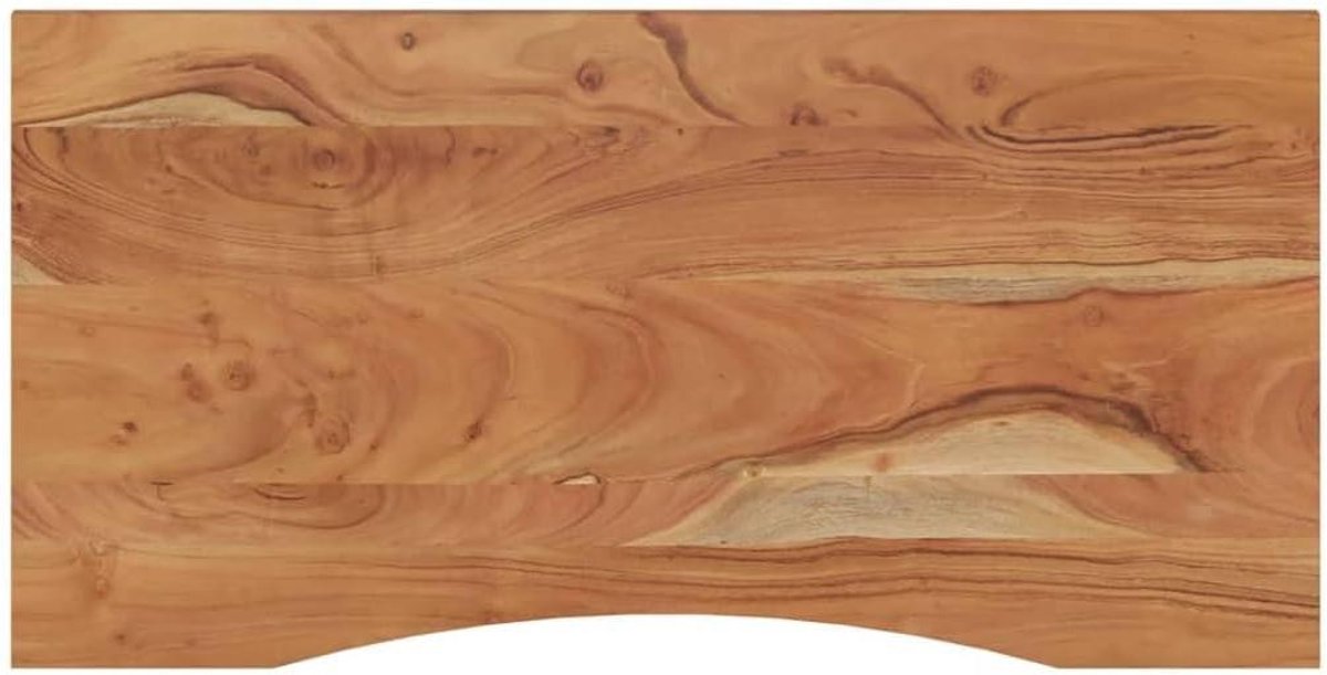 Bureau Blad - Tafelblad Werkblad - Thuiswerken Bureau - Massief Acacia Hout - 120x60x2.5 cm - Natuurlijk Hout