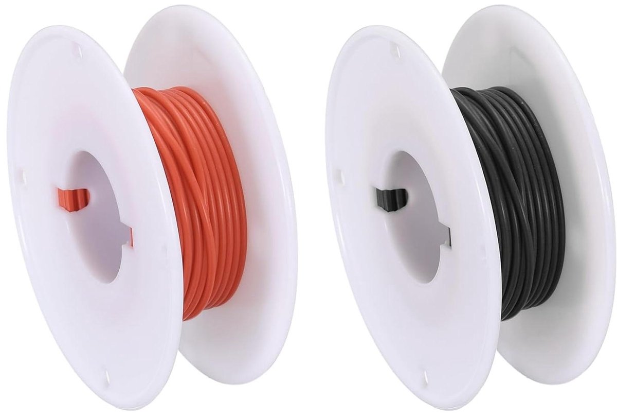 Siliconen Draad - Flexibel Koper - Elektronica Reparatie - Hoge Temperatuur Bestendig - 2x 7.5 Meter - Zwart Rood