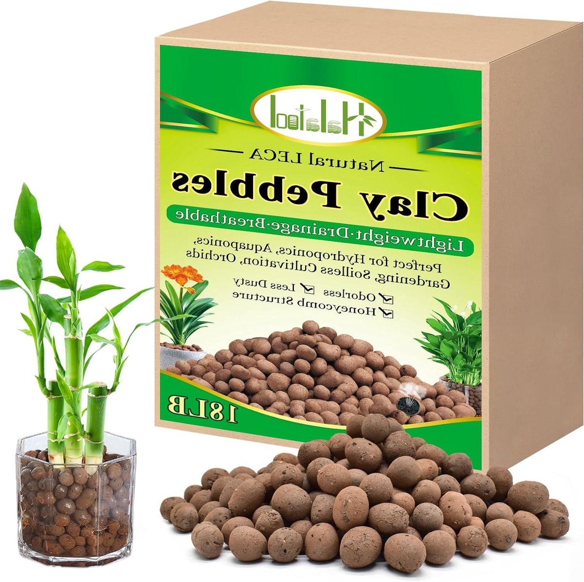 Biologische Klei Kiezels - Leca Hydroton - Planten Drainage - Natuurlijk Lichtgewicht Medium - 82 kg - Roodbruin