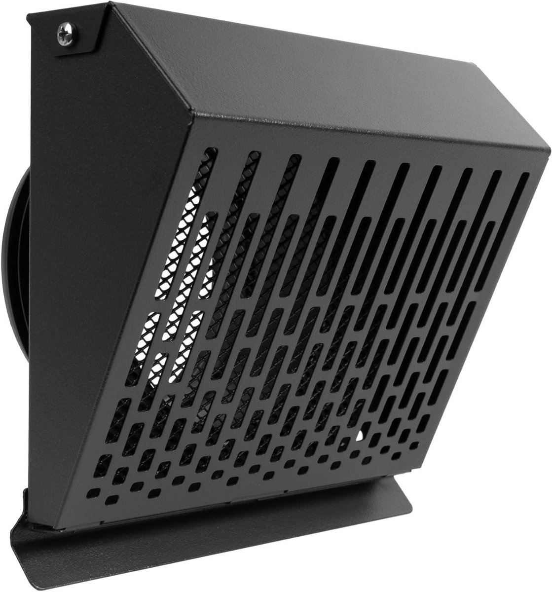 Ventilatierooster - Afvoerlucht rooster - Buitenlucht afvoer - Weerbestendig met afdichting - 125 mm kanaal - Grafietzwart