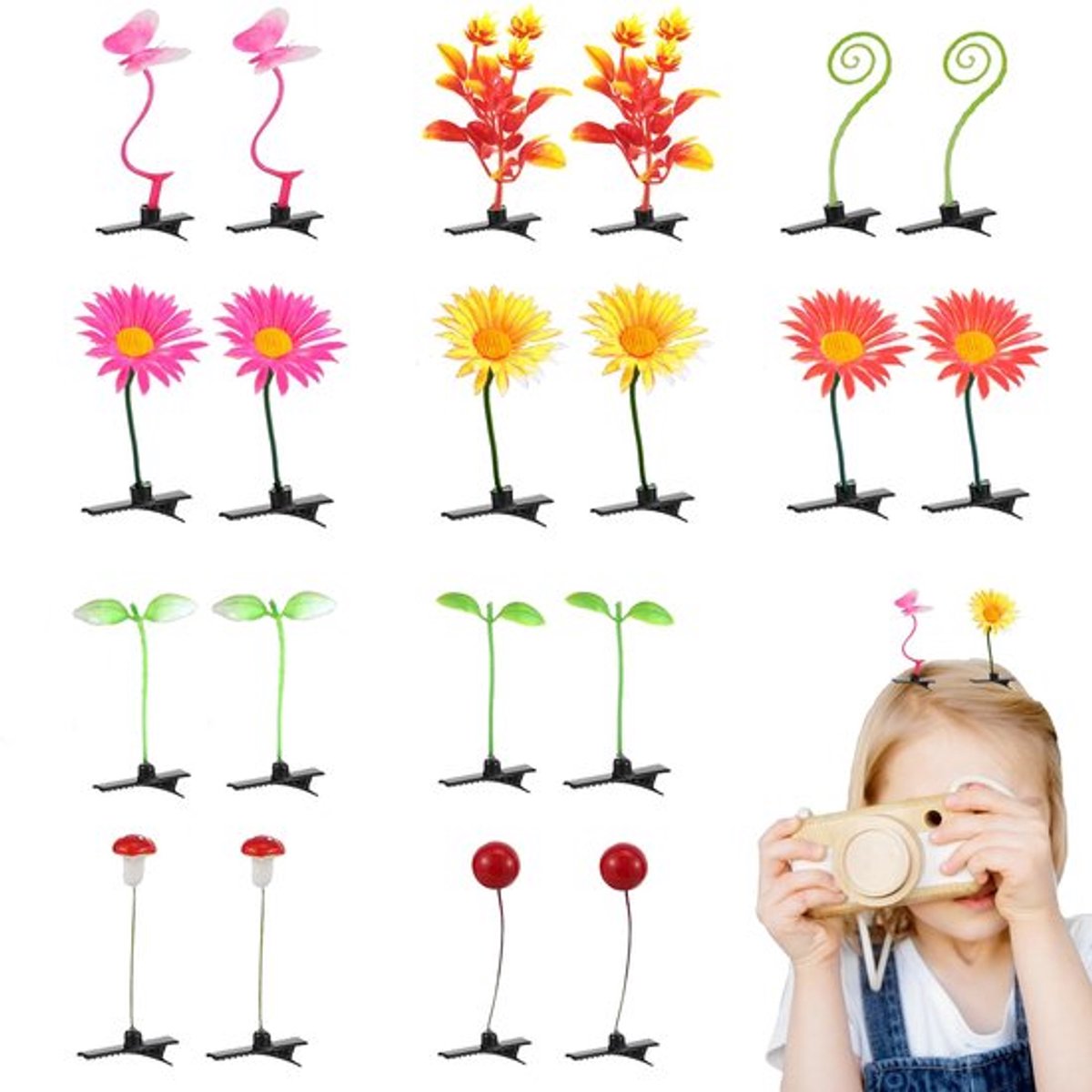 Allecto - Simulatie Planten Haar Clip - Schattige Haaraccessoires