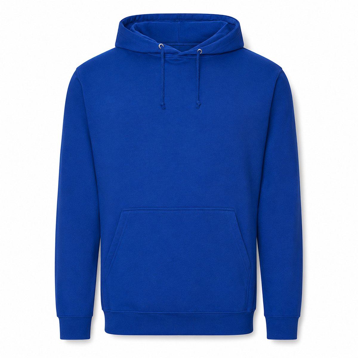 Hoodie Heren – Trui met Capuchon – Casual Sweater – 80% Katoen – Koningsblauw - XS