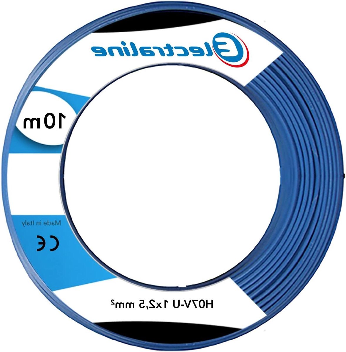 Stroomkabel Rol - Elektrische Kabel - Installatie Werk - Voor Laagspanning - 10 Meter - Nautisch Blauw