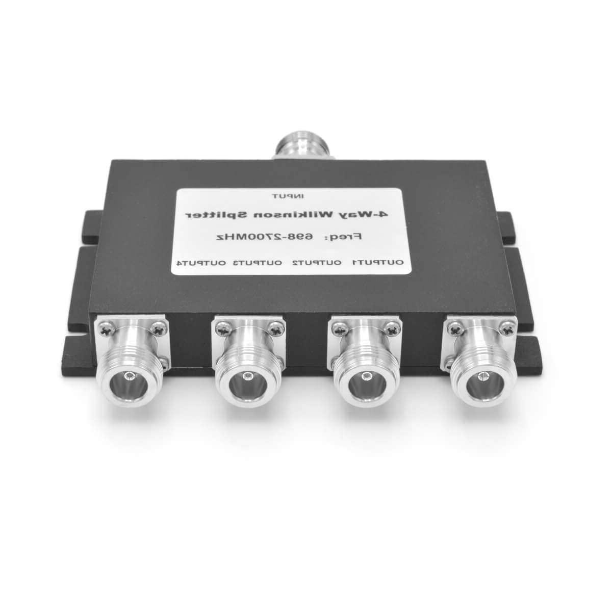 4 Weg Splitter - Signaalverdeler - Mobiel Signaal - Laag Verlies - 12 x 11 x 2.2 cm - Aluminium