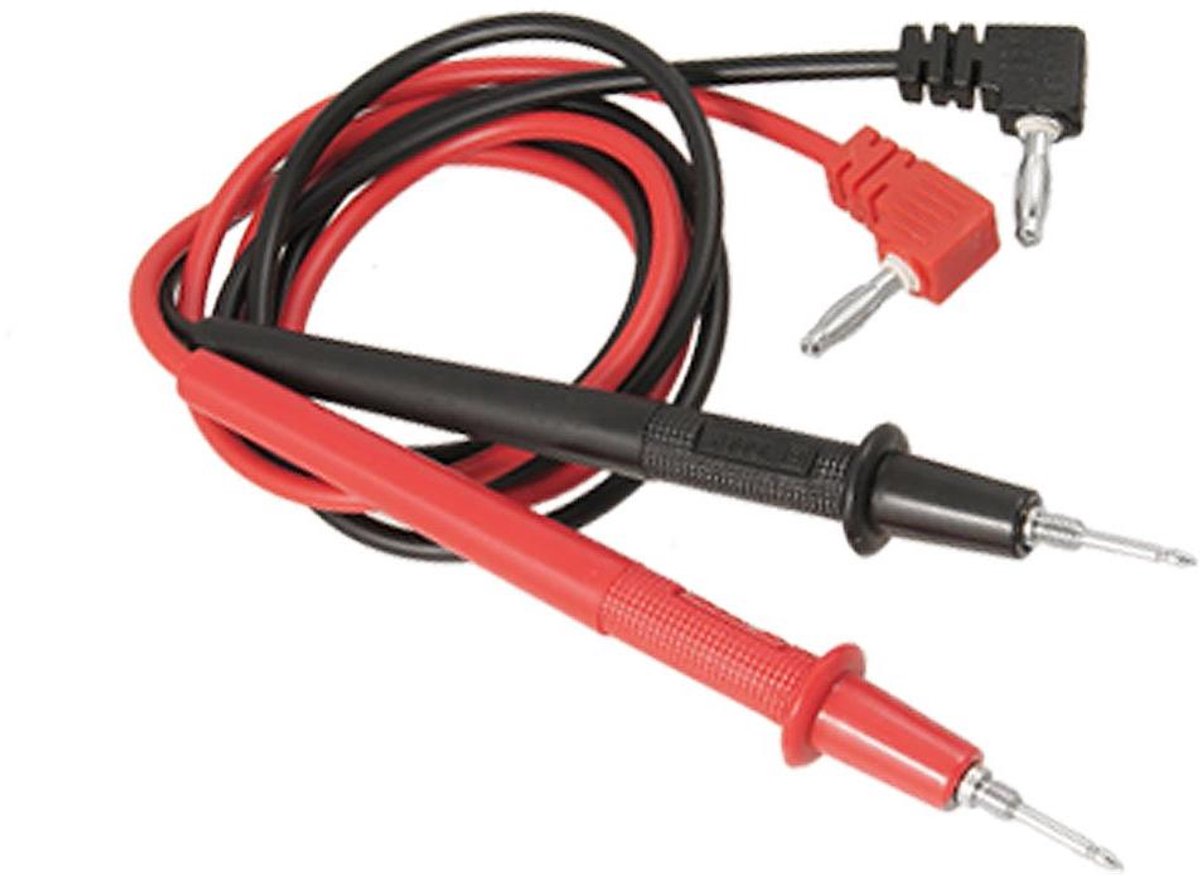 Multimeter Probe Kabel - Test Leidsel Set - Elektronica Testen - Anti-Slip Grip - 0.6M - Rood/Zwart