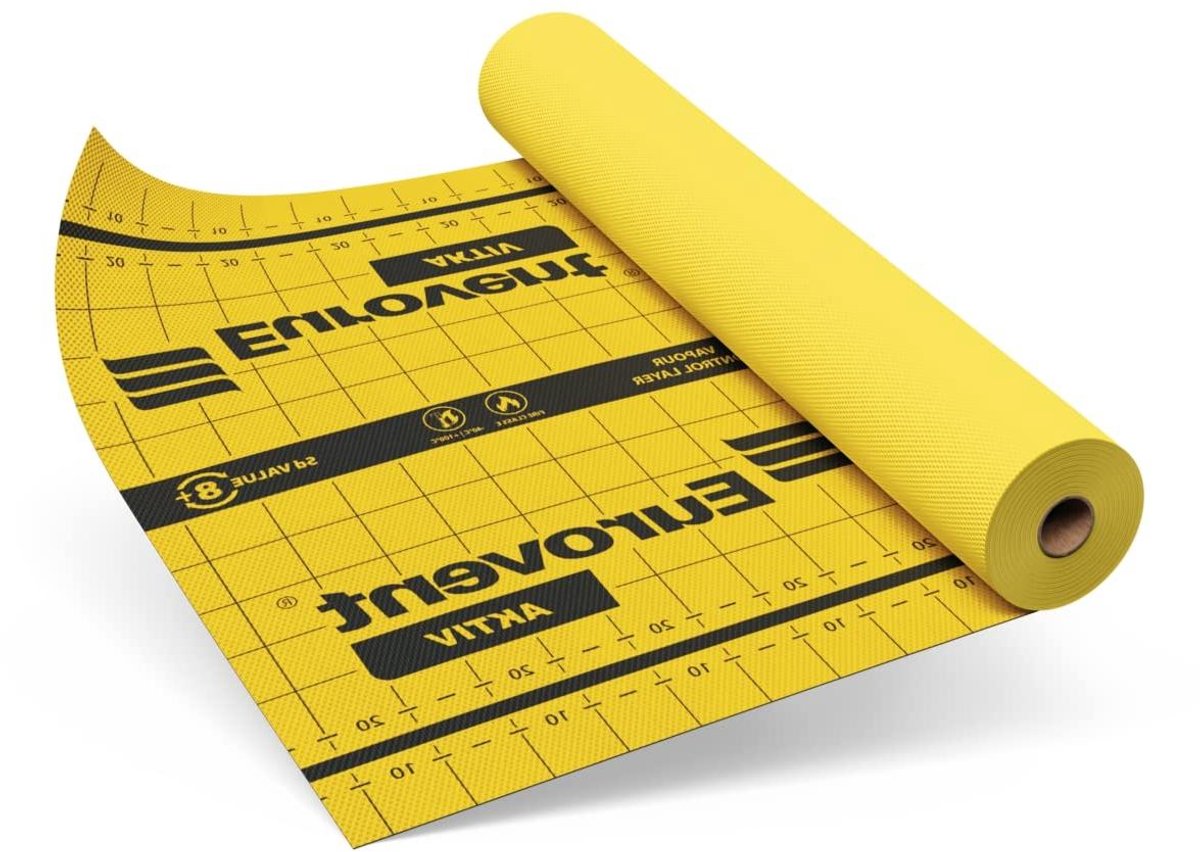 Actieve Stoomrem - Damprem Membraan - Vocht Reguleren - Tweelaags Klimaatmembraan - 15 x 50 m - Wit