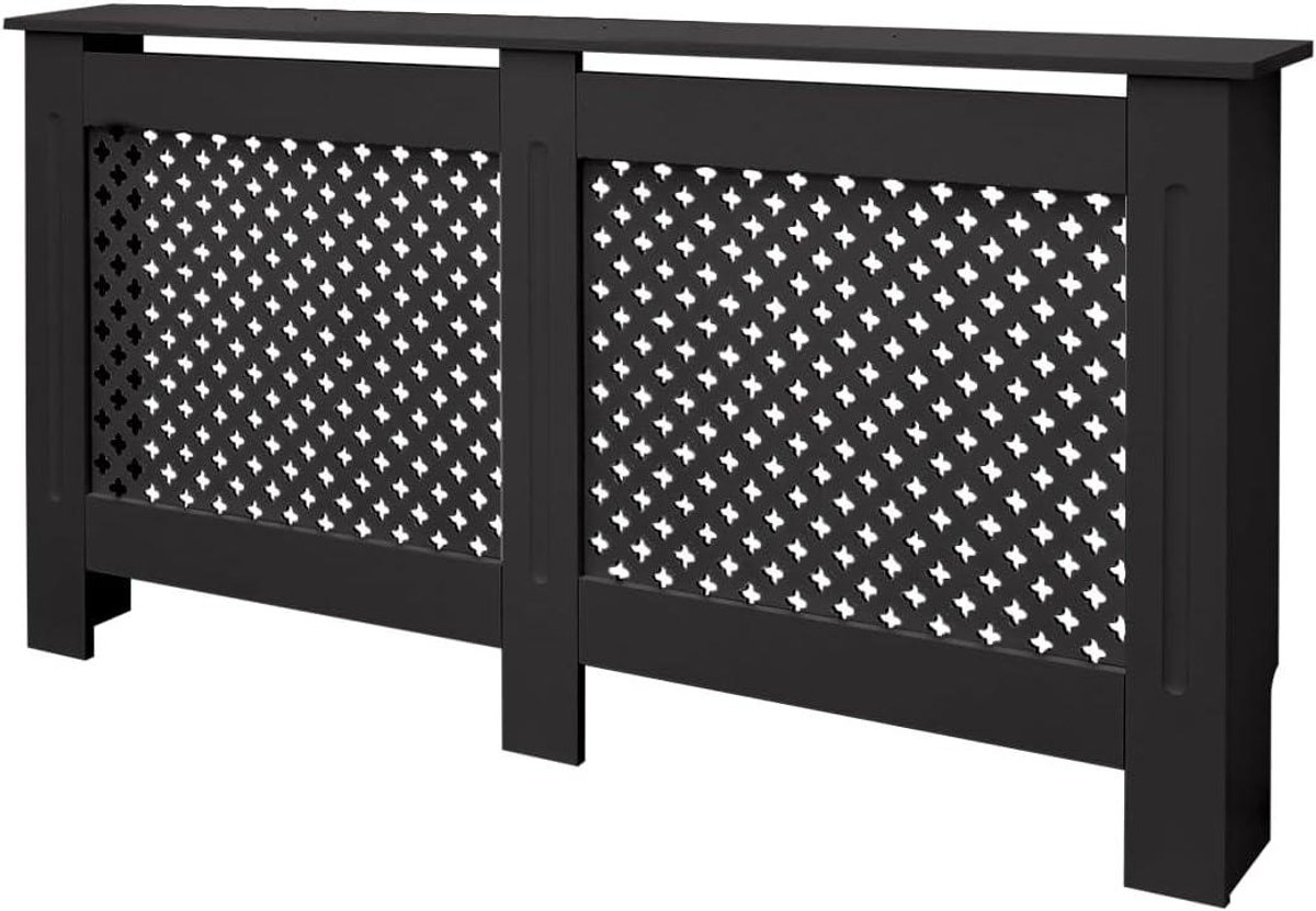Radiatorombouw Zwart met Honingraatpatroon voor Woonkamer en Slaapkamer