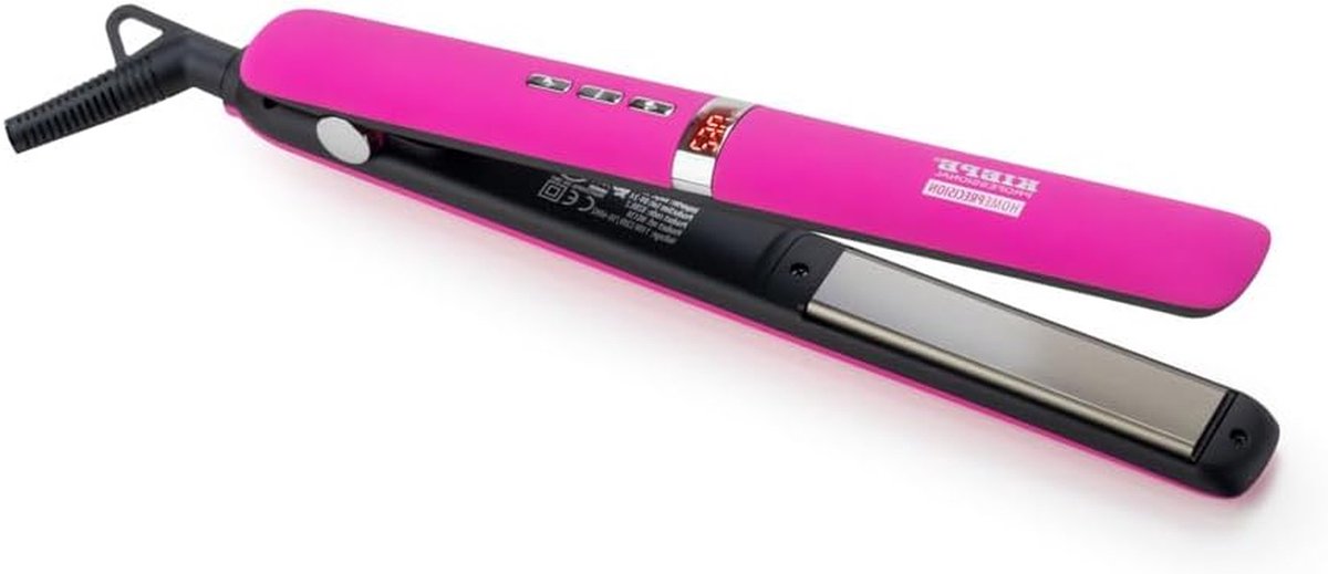 Stijltang - Haarstyler - Glad Haar Creëren - Drijvende Platen - 15 x 3 x 3 cm - Fuchsia