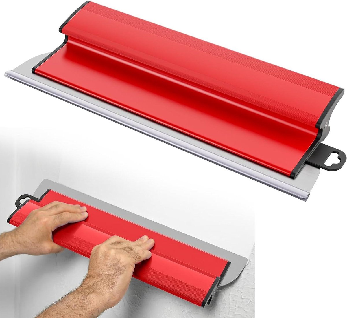 Plamuurset - Spackelmes Set - Muren Glad Maken - Uitgebreide 15-delige set - 40 cm - Rood