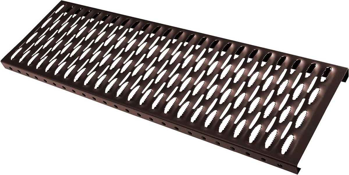 Daktrappetje - Looprooster - Veilig Daklopen - Non-slip - 250 x 400 mm - Bruin