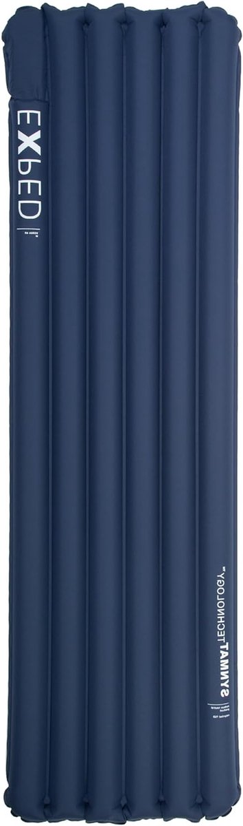 Isolatiemat - Slaapmat Kamperen - Outdoor Gebruik - Opblaasbare Constructie - 197 x 65 x 9 cm - Marineblauw