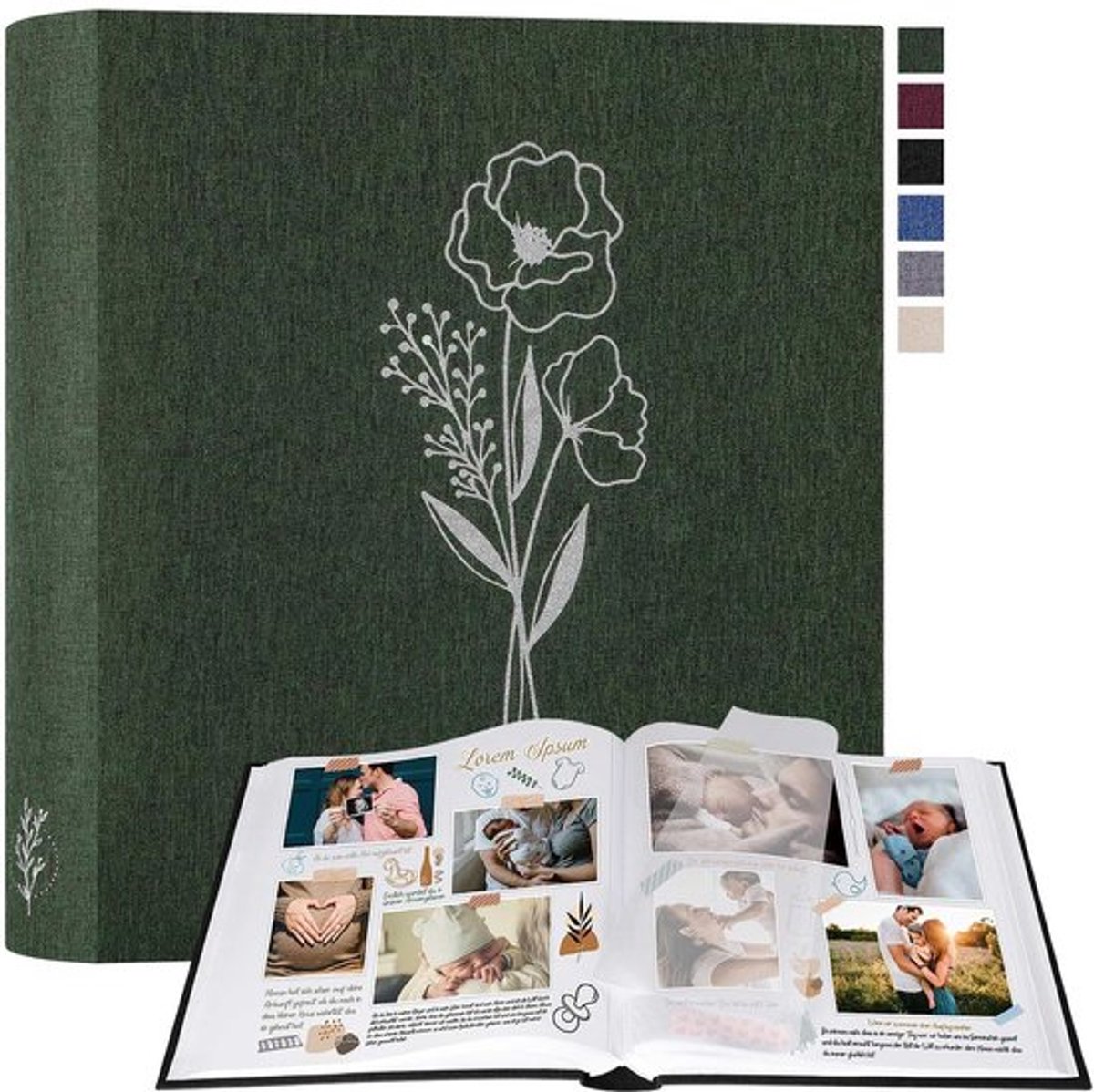 Store_9 - Plakboek Fotoalbum - Scrapbooking - Stevige linnen hoes