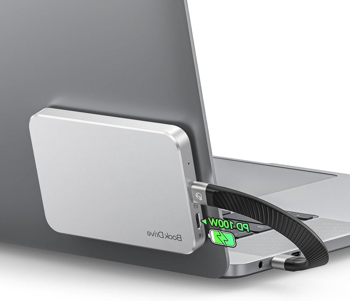 Externe SSD - Portable Drive - Bestanden Opslaan - Hoge Snelheid - 2 TB - Zilver