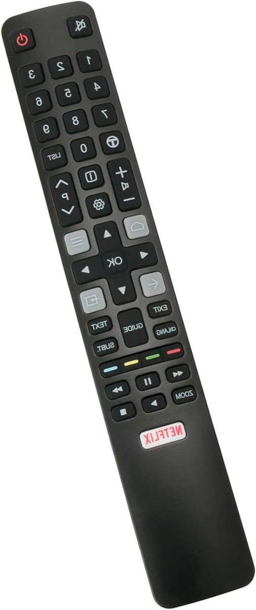 Vervangende Afstandsbediening voor TCL 4K QLED Android TV Modellen