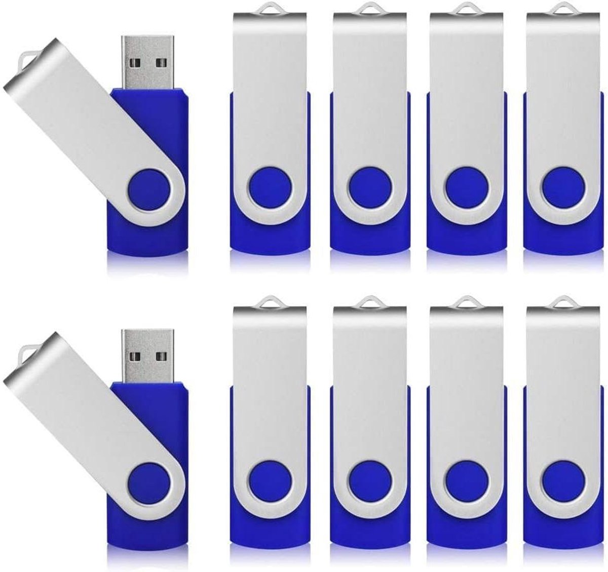 USB Flash Drives - Geheugensticks Opslagsticks - Bestanden Overzetten - Zonder Logo - 64GB - Blauw