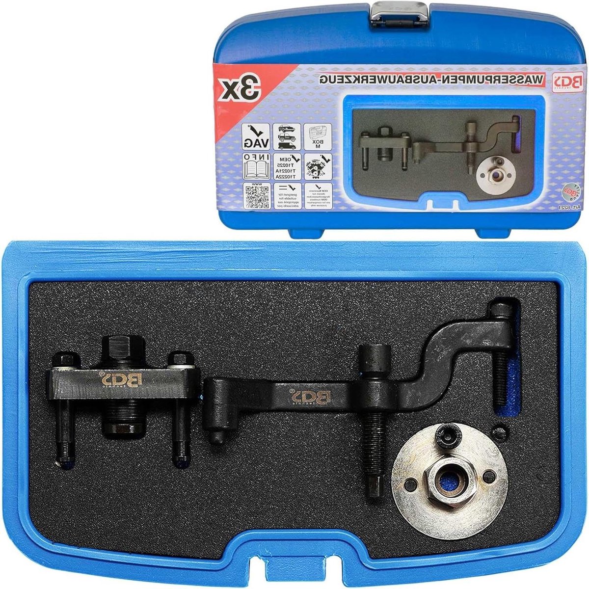 Waterpomp Demontagegereedschap - Waterpomptrekker Set - Motor Reparatie - Speciaal Gereedschap - 1.35 Kilogram - Aluminium