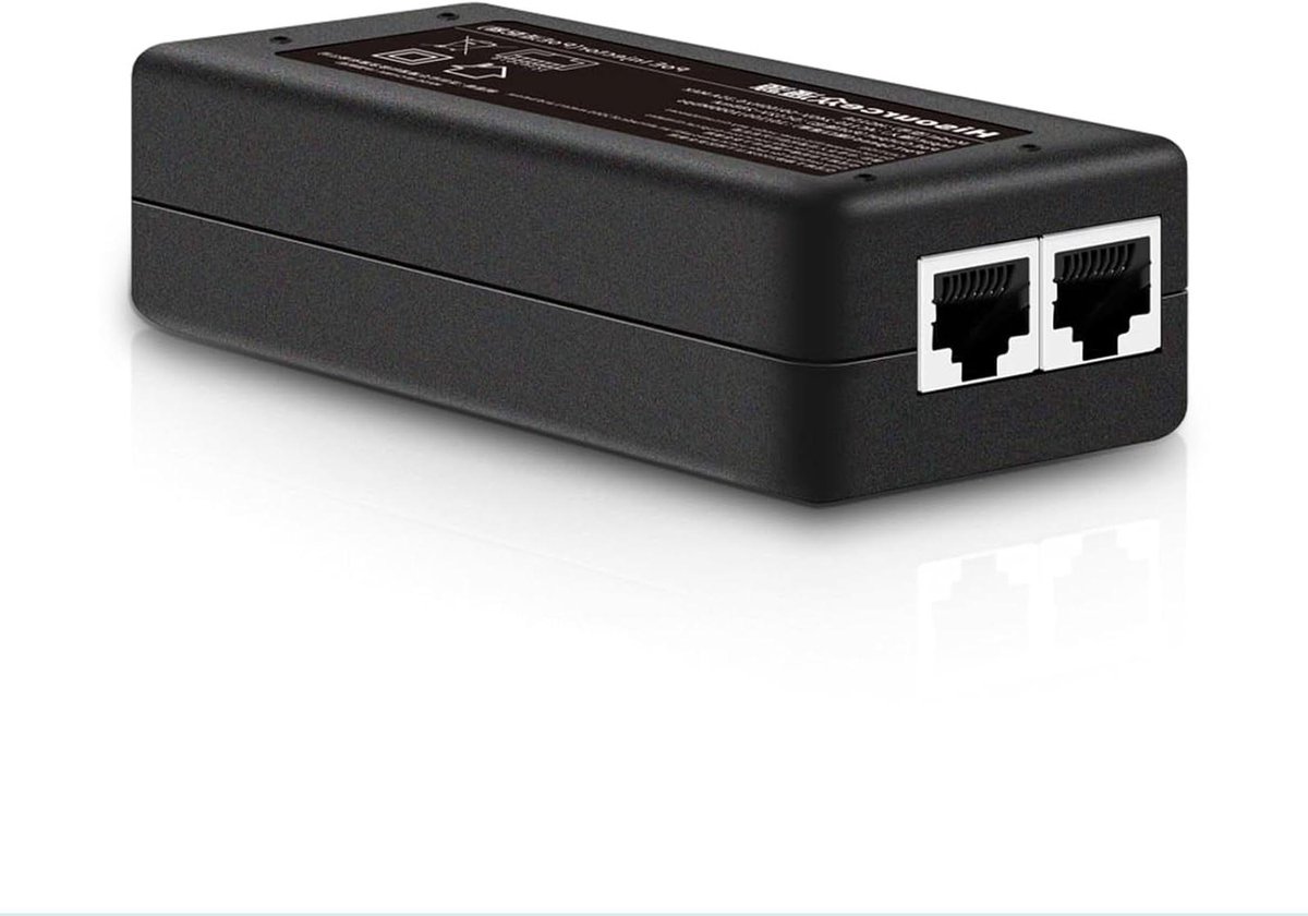 PoE Injector - PoE adapter Gigabit - Netwerkapparaten verbinden - 30W stroomvoorziening - 328 ft bereik - Zwart