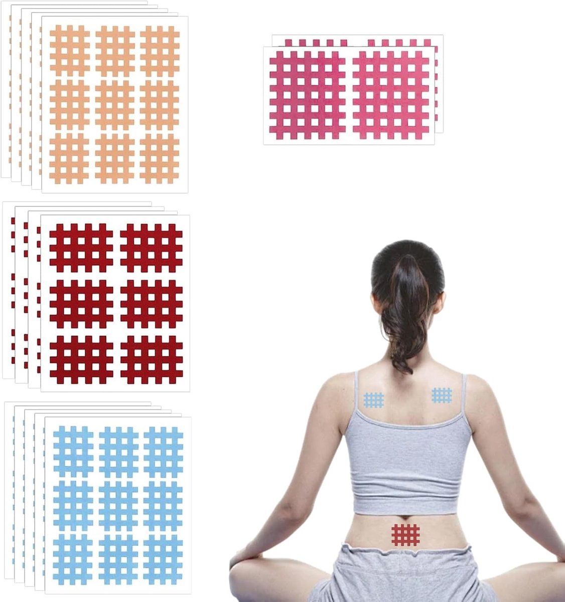 118 Stuks Kruidige Patches, Tape en Acupunctuur Patches voor Pijnverlichting en Herstel - Mixpakket