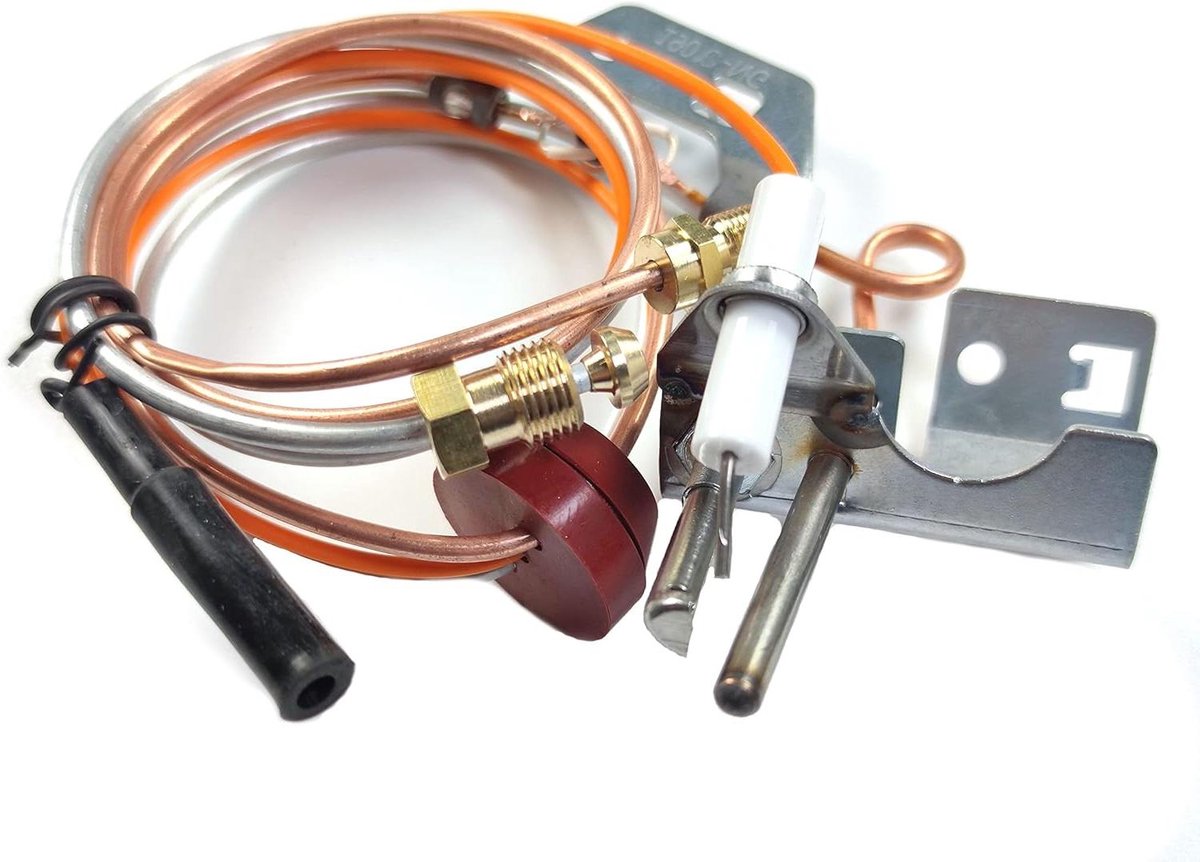 Boiler Onderdeel - Pilot Assembly - Gasontsteking - Voor Diverse Merken - 17.6 x 13.9 x 4.2 cm - Koper
