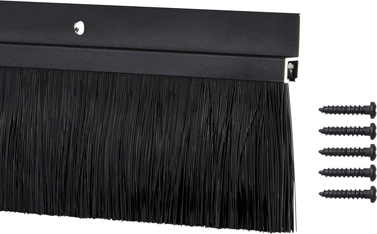 Borstelhouder Deur - Deurveegborstel Tochtstrip - Tocht Weren - Duurzaam Aluminium - 914 cm - Donker Brons