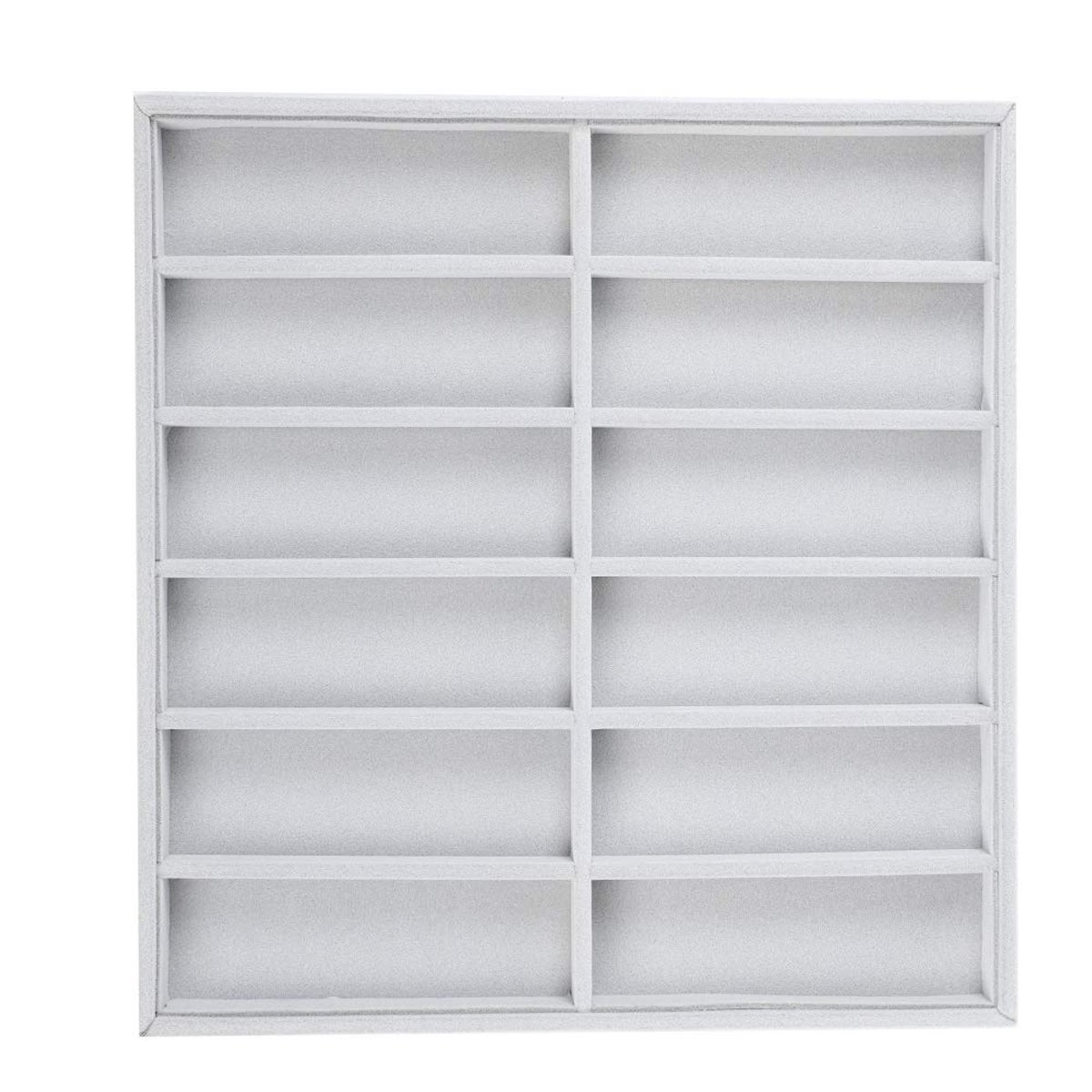 Brillenkoker, brillendoos met 12 roosters, brillenkoker, zonnebril-organizer, sieradendisplay