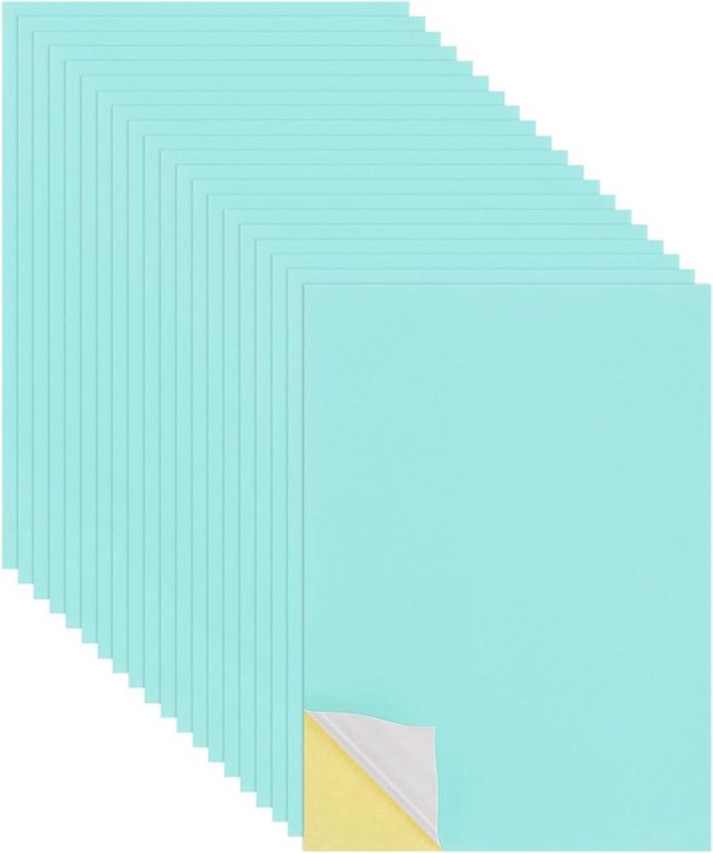 25 vellen bedrukbare stickers kartonpapier - A4 formaat