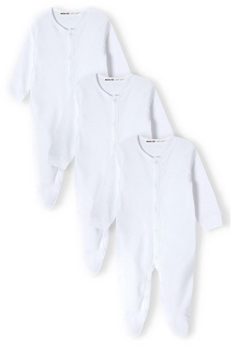 Minoti baby pyjama meisjes onesie 100% katoen - lange mouw