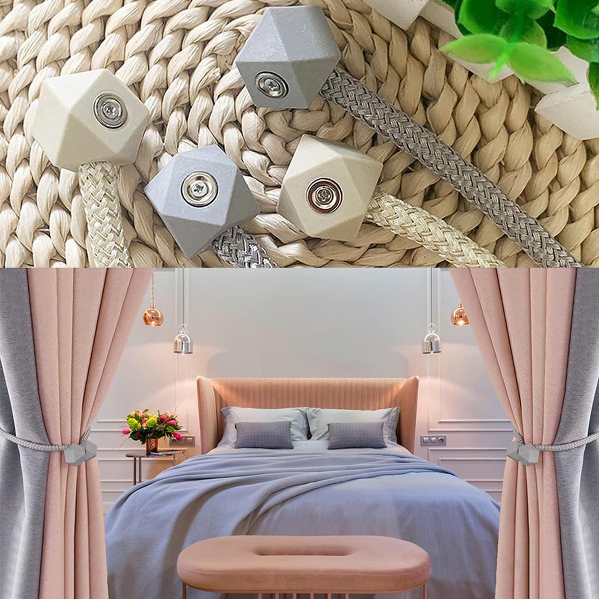 4 Stuks Magnetische Gordijnhouders, Gordijnhouders Voor Buiten, Gordijnbanden Voor Gordijnen, Gordijnclips Voor Raamdecoratie Thuiskantoor Hotel