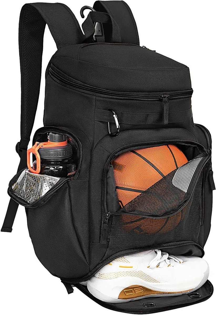 Sporttas - Gym tas - Sporten - Apart balvak - Grote capaciteit - Zwart